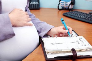Pregnant employee filing for maternity leave
