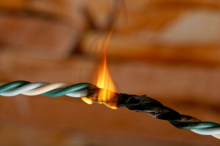 Wire burning because of faulty product design